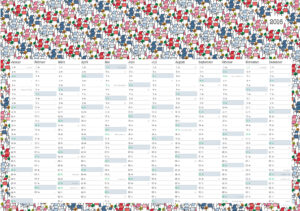 Wandkalender 2016 mit Häuser Muster
