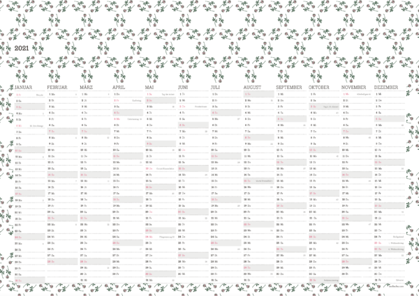 Wandkalender 2021