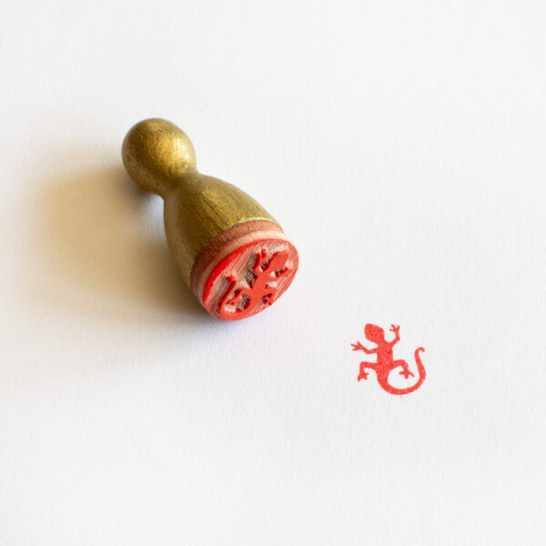 Mini Stempel: Eidechse
