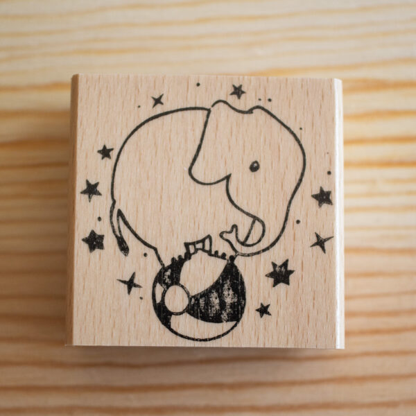 Großer Stempel Zirkus Elefant