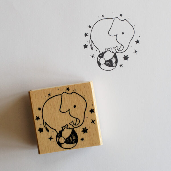 Großer Stempel Zirkus Elefant