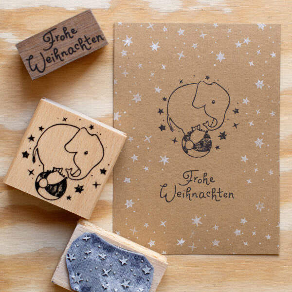 Großer Stempel Zirkus Elefant