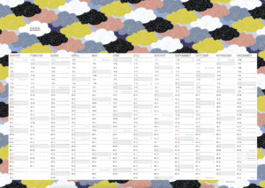 Din A2 Wandkalender Wandplaner 2025